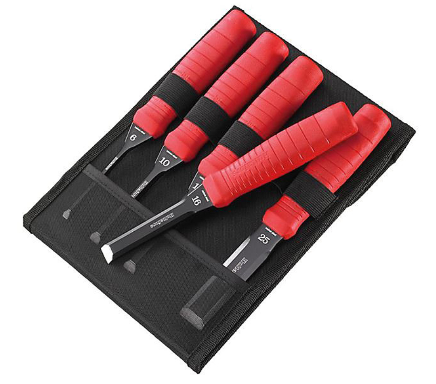 HULEDC5 5pc Scandinavian Butt Chisel Set 